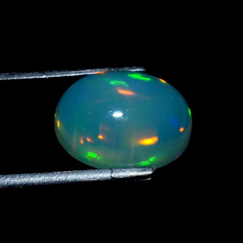 Opale éthiopienne naturelle à monter en bague | Reflets multi-feu - 2