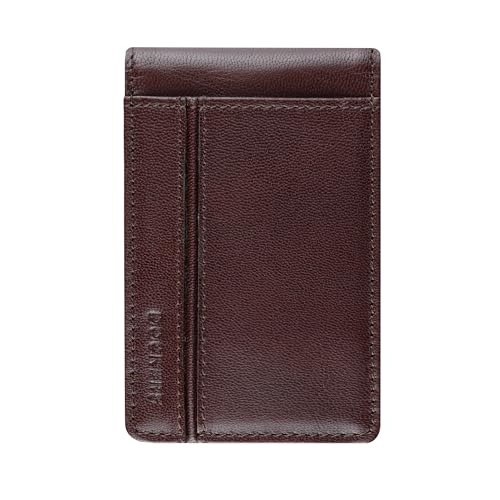 Dockers Men's RFID Slim Magnetic Card Case Wallet, Cordovan, One Size