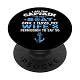 Photo Gallery funny boating husband i m the captain of this boat popsockets popgrip intercambiabile Photo Gallery funny boating husband i m the captain of this boat popsockets popgrip intercambiabile
