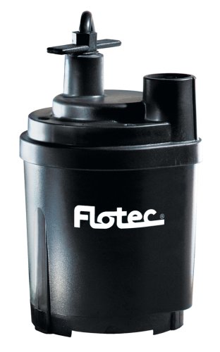 Flotec FP0S1300X-03 Tempest Fpos1300X Multi-Purpose Water Removal Utility Pump, 1470 Gph, 1 6 Hp, 115 Vac, 60 Hz, 8 Ft