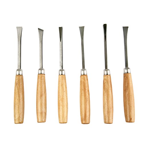 Inditrust 6pcs Wood carving set chisel set for home and professional use 2