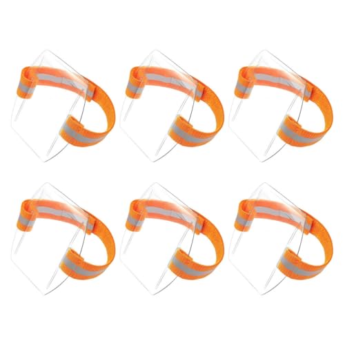 Porta credencial para brazo Beavorty: pack de 6 brazaletes con banda elástica naranja ajustable