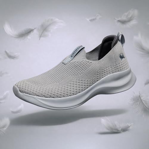 Image of Neeman's Ease Flow Slip Ons for Men | Breathable Knit Casual Shoes Recycled Bottles | Lightweight Cushioned Slip-On Shoes with Lycra Lining & EVA Sole