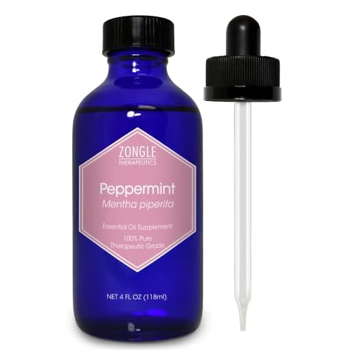 Zongle Peppermint Oil, Safe to Ingest, Mentha Piperita, 4 OZ
