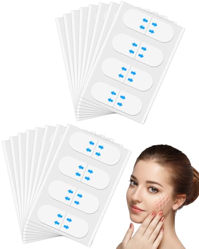 Snqqmtt 120PCS Invisible Face Lift Tape Invisible Anti Wrinkle Facelift Tape Instant Lifting Neck Tape for Sagging Skin Wrinkles Double Chin Jawline Contour