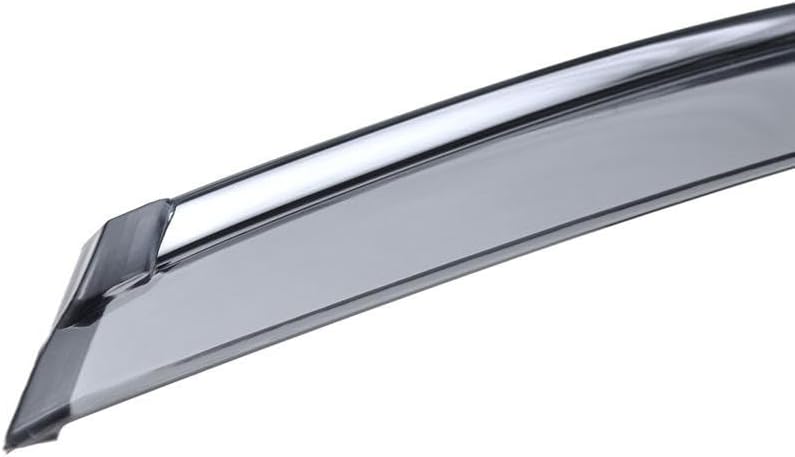 WellVisors Window Visors Wind Deflectors Compatible with Infiniti 2009-2017 FX35 FX37 FX50 QX70 with Chrome Trim Rain Guards 3-847IN003