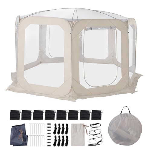 Carpa Burbuja Panorámica para 6-8 Personas Transparente 12x7ft miniatura 1