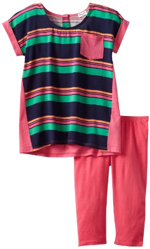 Conjunto de túnica de gasa infantil a rayas Cannes ropa de verano para niñas