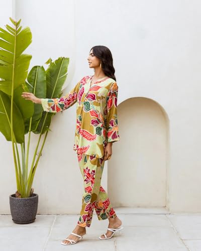 Image of Kalaanj Kurta Set for Women || 2 pic co-ords Set for Women (Kurta set 29-12-1)