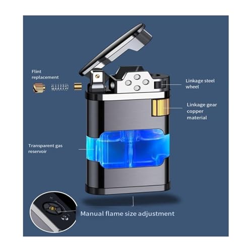 Encendedor de butano recargable con llama jet Torch miniatura 5