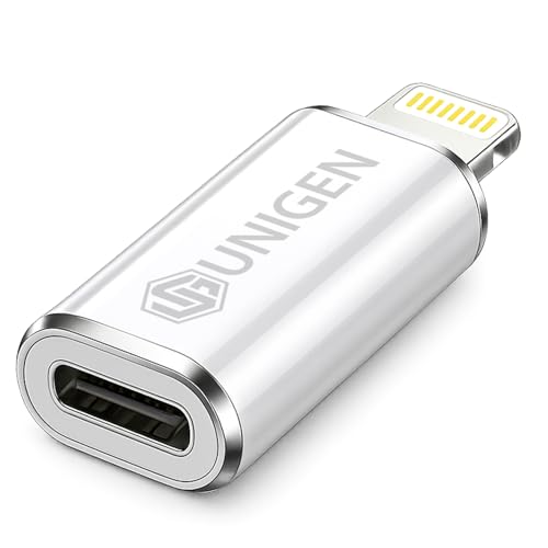 Image of UNIGEN Type-C to Lightening Converter | Supports 27W Fast Charging & 480Mbps Data Transfer | Compatible with iPhone 14 /13, iPad & More