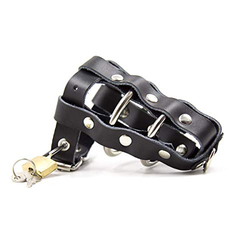 Men's Underwear Comfort Device, Leather Lock Ring