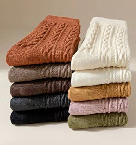 6 Pairs Cotton Socks for Women Men Girl 6Pcs Thick Knit Boots Breathable Winter Crew Socks Set Gifts3