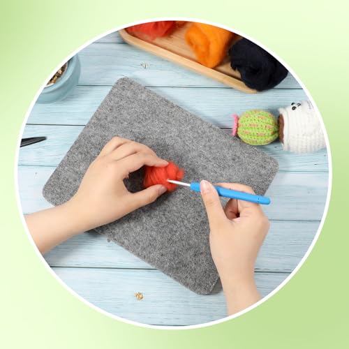 Image of Needle Felting Pad, Grey Sponge Pad, 8x10 in Needle Felting Mat for Any Wool Felting Supplies