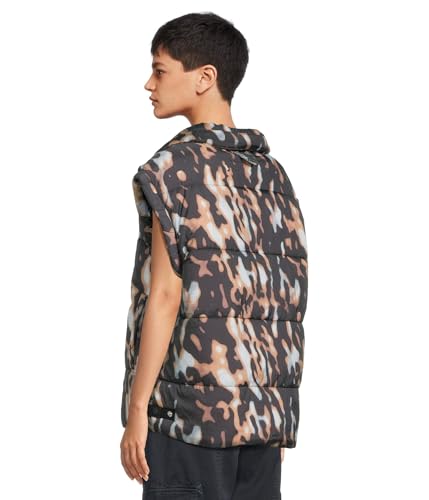 Free People Womens Printed In A Bubble Vest Tortoise Shell Large3