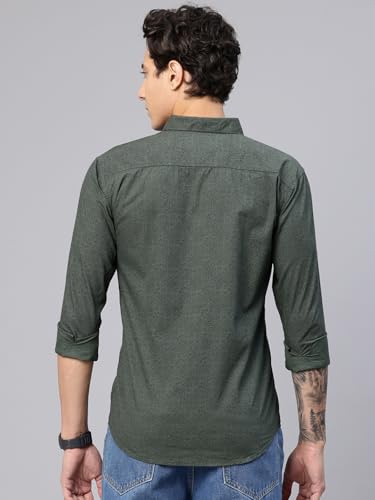 Image of Majestic Man Pure Cotton Slim Fit Printed Casual Shirt for Men