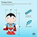 DC Comics for Pets Superman Large Plush Figure Dog Toy | Squeaky Plush Dog Toys, Great for All Dogs | Fun and Adorable Superhero Squeak Toys for Dogs Toy Baskets, Red, Large - 9