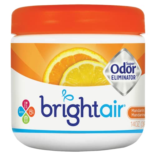 Bright Air Solid Air Freshener and Odor Eliminator Mandarin Orange and Fresh Lemon Scent 14 Ounces