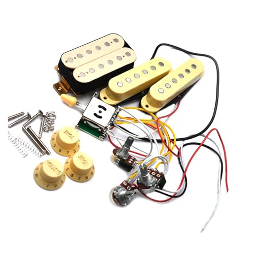 エレキギターピックアップキット エレキギターピックアップ ピックアップ付き完全回路 250K ポテンショメータ エレキギター回路 6.35 出力(SSH C)