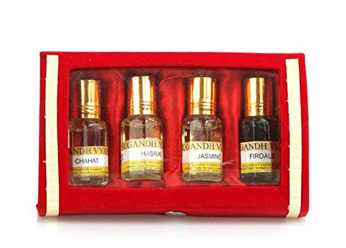 Sugandh Vyapar Premium Long Lasting Attar Gift Box Set of 4 (6 ml)-image-2