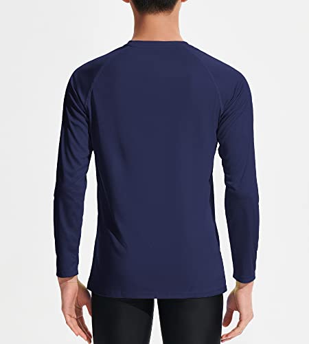 DEVOROPA Boy's UPF 50+ Long Sleeve Rash Guard Swim Shirt Quick Dry Lightweight Swimsuit Youth SPF Fishing Hiking Sun Shirts2