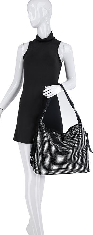 Bolso Hobo con Cristales y Correa Desmontable miniatura 2