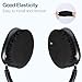 Hpmjz 4 Pairs Headphone Ear Pads Covers Stretchable Headset Earpad Cloth Cover Black Washable Headphones Cushions Earpads Sweater Cover Protectors for Over-Ear Headsets Gym Library Studying Gaming