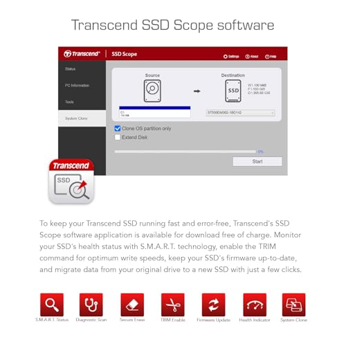 Image of Transcend 512GB NVMe PCIe Gen3 x4 MTE112S M.2 SSD Solid State Drive TS512GMTE112S