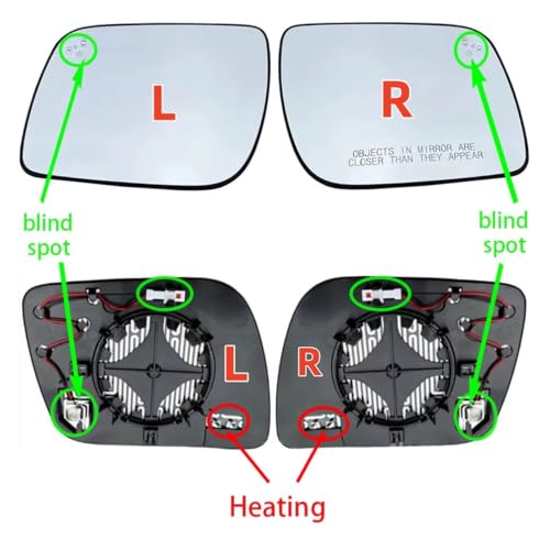 Verre de rétroviseur thermique Ford Explorer contre buée et angle mort - 2