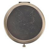 Portable et léger : conçu pour être pliable et compact, ce miroir se glisse facilement dans un sac à main. miroir vintage, miroir de poche vintage