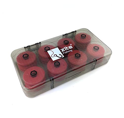 Zite Fishing Vorfach-Aufwickler-Box Angeln - 16 Schaumstoff Schnuraufwickler für Vorfächer & Rigs in Depot-Case – Bild 4