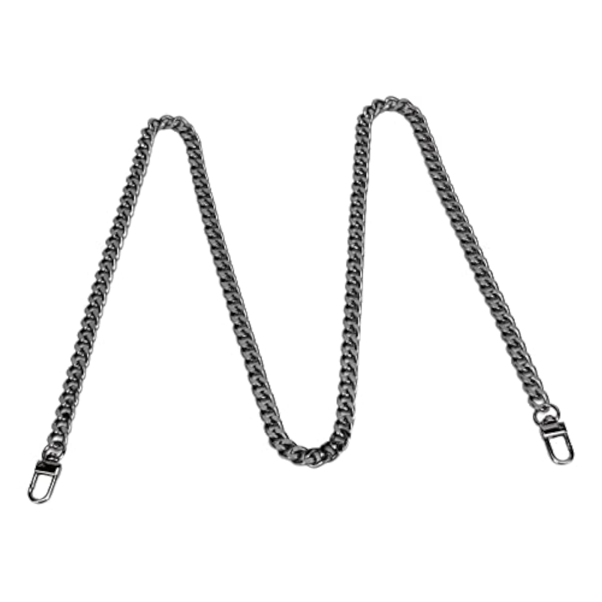 5pc Gray Metal Curb Chain Anklet Set, Rustproof