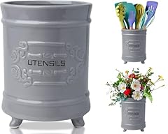 Grey | Ceramic Utensil Holder