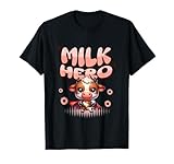 Divertidos héroes de la leche ganaderos lecheros