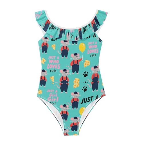 Maillot de bain pour fille Mr. Rats rose séchage rapide été