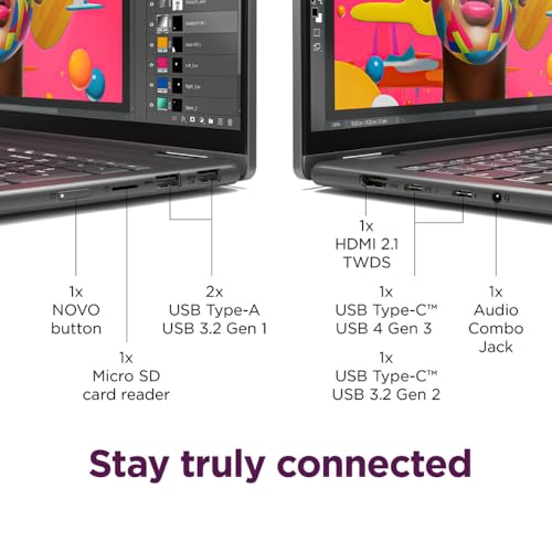 Lenovo Yoga 7i 16" 2-in-1 Laptop, 16GB LPDDR5X, 512GB SSD | 2K Touchscreen, Core Ultra 5 125U (Beats i7-1355U), 300 nits, Backlit, TB4, HDMI 2.1, FP, WiFi 6E, Webcam - Image 6