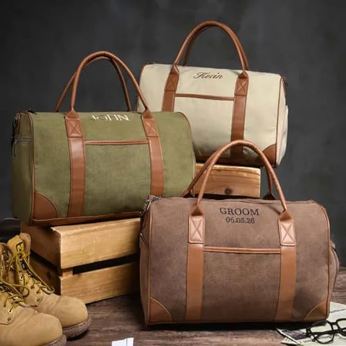 Custom Embroidered Waterproof Canvas Bag