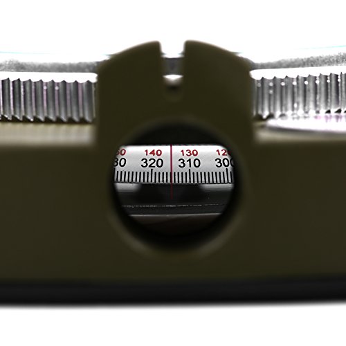 Focket Outdoor Military Sighting,Multifunctional Military Lensatic Sighting Compass Waterproof Dial Compass Military Navigation Compass For Camping Hiking And Other Outdoor Activities (Army Green) #TOP3