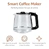 Amazon Basics Programmable 12 Cup Drip Coffee Maker with Glass Coffee Pot (1.9 Qt), Auto Shut-off, Touch Screen, Auto Pause, Removable Filter Basket, Black & Silver