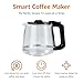 Amazon Basics Programmable 12 Cup Drip Coffee Maker with Glass Coffee Pot (1.9 Qt), Auto Shut-off, Touch Screen, Auto Pause, Removable Filter Basket, Black & Silver