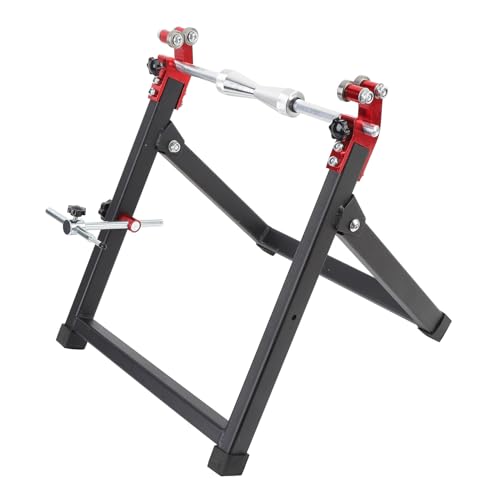 Fockety Supporto per Equilibratura Ruote per Moto, Equilibratrice per Ruote Moto Regolabile per la Maggior Parte delle da 5 Pollici di Larghezza X 23 Pollici di profondità,