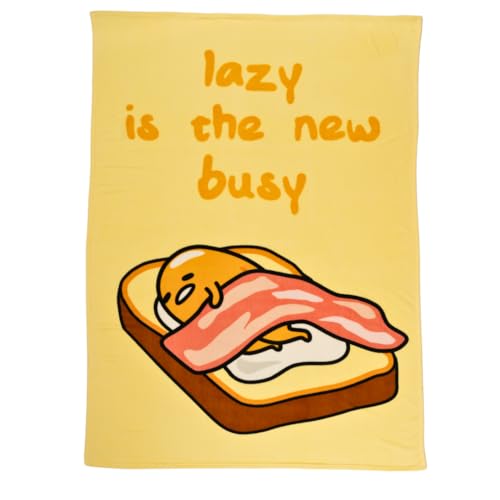 Collectibles Gudetama Bedding Super Soft Cozy Blanket, 62 in x 90 in, (Officially Licensed Product) by Franco