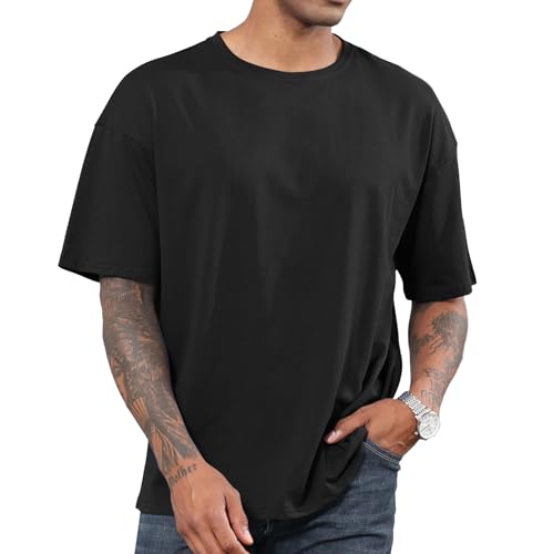 Men's Fashion Oversized Tshirts Workout Short Sleeve T-Shirt Dry Fit Lightweight Crewneck Tee Tops2