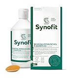Synofit Grünlippmuschel Flüssig 400 ml I Gesamtformel mit Curcumin, Teufelskralle, Weihrauch & Kollagen I Unterstützt die Gelenkfunktion & Beweglichkeit