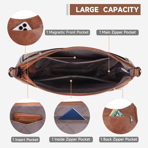 Image of ITALISH Sling Bags for Women PU Leather Crossbody Ladies Purse for Women and Girls with Adjustable Strap