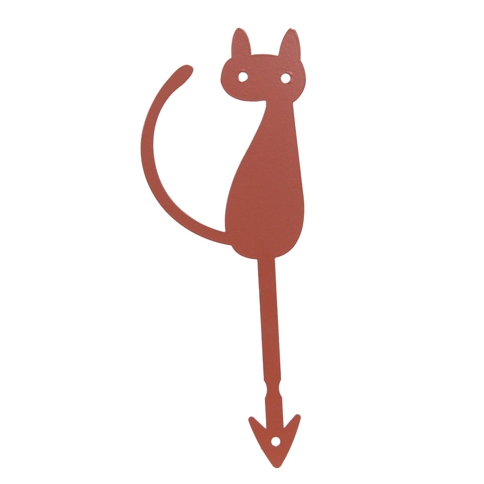 Steel Deco Garden Garden Decoration Powder Paint Coating - Gardenpot Pick-Steel-Brown- an Elegant cat