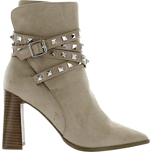 Steve Madden Womens Scandal Studded Zip Up Ankle Boots2