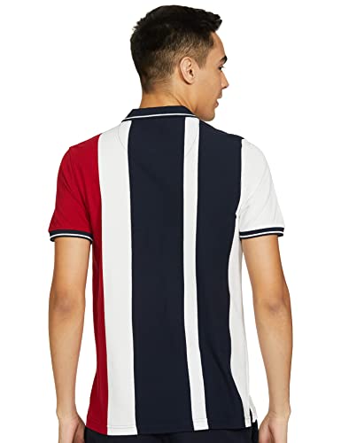 Image of Max Men Cotton Vertical Striped Slim Fit Polo