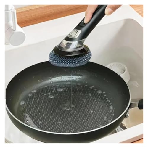 Cepillo para platos de mango largo que evita el contacto directo con la grasa y agua caliente 4