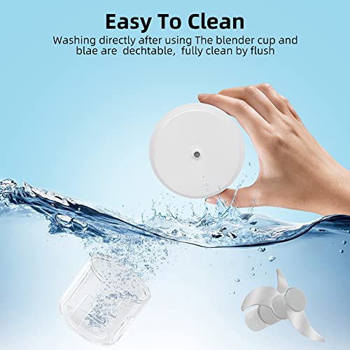 Electric Garlic Chopper, Tulevik 250Ml Mini Portable Veggie Chopper, Usb Rechargeable Garlic Grinder With Spoons And Brushes, Wireless Small Food Processor For Ginger, Chili, Meat, Etc (White) #TOP7